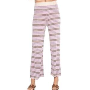 ONE GREY DAY Revolve Malia Knit Striped Pants Purple Orchid Stripes Sz XS - NWT